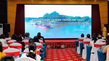 Ra mắt chương trình truyền hình “Khuyến học-hành trình tri thức”