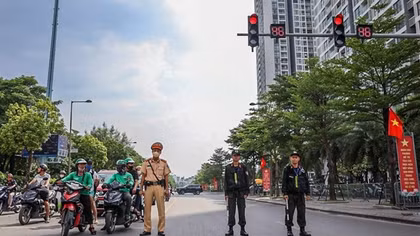 Công an Hà Nội cắm chốt đảm bảo an ninh đón đoàn Tổng thống Hoa Kỳ sang thăm Việt Nam
