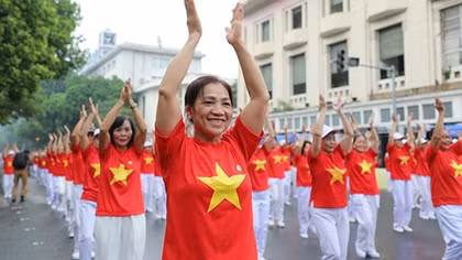 Hàng ngàn người cao tuổi tham gia Ngày hội rèn luyện sức khoẻ