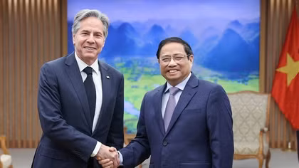 Thủ tướng Phạm Minh Chính tiếp Ngoại trưởng Mỹ Antony Blinken