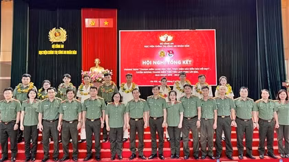 Học viện Chính trị CAND tuyên dương điển hình tiên tiến thực hiện Sáu điều Bác Hồ dạy