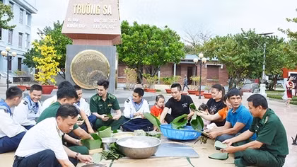 Rộn ràng đón Tết ở quần đảo Trường Sa
