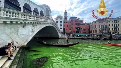Vì sao nước biển tại Venice chuyển xanh bất thường?