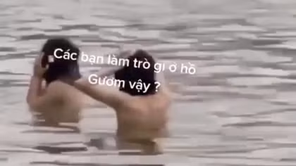 Thông tin bất ngờ về clip “hai nữ tắm tiên” ở Hồ Gươm