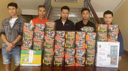 Bắt vụ đốt pháo trái phép, lần ra đường dây tàng trữ gần 55kg pháo nổ