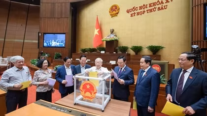Quốc hội công bố kết quả lấy phiếu tín nhiệm 44 chức danh