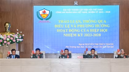 Đại hội thành lập Hiệp hội thể thao CAND Việt Nam