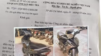 Tìm người đã mua lại tài sản vụ trộm cắp xảy ra tại quận 6, TP Hồ Chí Minh
