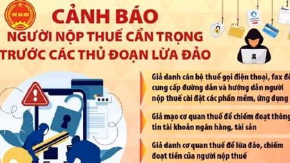 Cơ quan thuế cảnh báo 4 hành vi lừa đảo về thuế