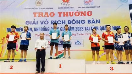 Dấu ấn bóng bàn trẻ Công an nhân dân