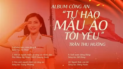 Thượng úy Thu Hường ra mắt album “Tự hào màu áo tôi yêu”