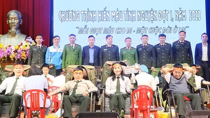 Hơn 230 cán bộ, chiến sĩ Công an Hà Tĩnh hiến máu đầu xuân