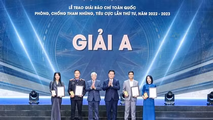 Tôn vinh 54 tác phẩm báo chí tại Giải báo chí toàn quốc phòng, chống tham nhũng, tiêu cực lần thứ tư