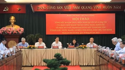 Phát huy khối đại đoàn kết toàn dân tộc, xây dựng cơ sở Đảng ngày càng vững mạnh