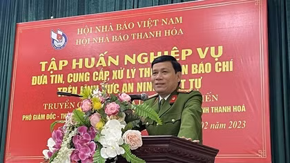 Tập huấn nghiệp vụ đưa tin báo chí trên lĩnh vực ANTT