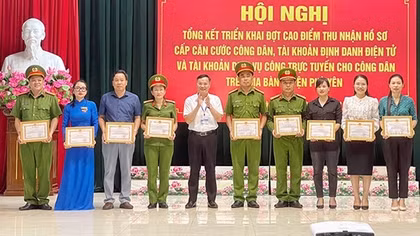 Huyện vùng cao Phù Yên hoàn thành 100% chỉ tiêu cấp tài khoản định danh điện tử