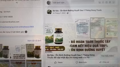 Phát hiện giấy đăng ký công bố sản phẩm "Tiều đường Bà Sáu" giả mạo