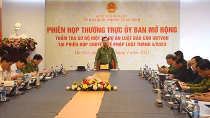 Thẩm tra dự án Luật Lực lượng tham gia bảo vệ ANTT ở cơ sở