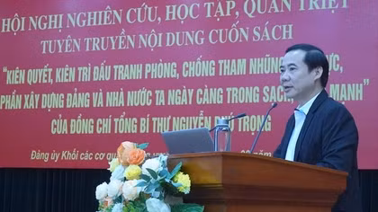Đảng uỷ khối cơ quan Trung ương quán triệt cuốn sách về phòng, chống tham nhũng của Tổng Bí thư