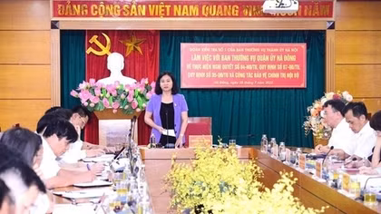 Hà Nội: 35 cán bộ ở Hà Đông phải chuyển đổi vị trí công tác