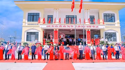 Làng văn hóa kiểu mẫu đầu tiên của Vĩnh Phúc được khánh thành