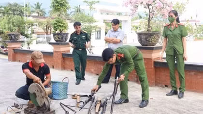 Công an Quảng Ngãi quản lý chặt vũ khí, vật liệu nổ trên địa bàn