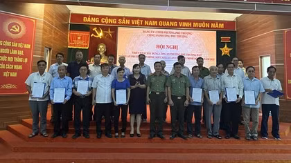 Nỗ lực đạt mục tiêu Công an phường điển hình, kiểu mẫu