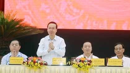 Chủ tịch nước Võ Văn Thưởng làm việc với Tỉnh ủy Ninh Thuận
