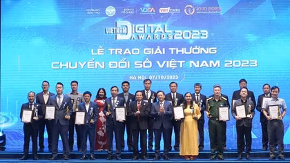 Vinh danh 38 giải pháp, tổ chức Chuyển đổi Số xuất sắc nhất năm 2023