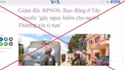 Tổ chức BPSOS lại trắng trợn vu cáo, xuyên tạc sau vụ khủng bố ở Đắk Lắk