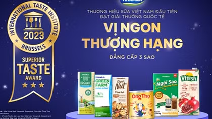 Lần đầu tiên các sản phẩm sữa Việt Nam nhận được “3 sao” cho vị ngon