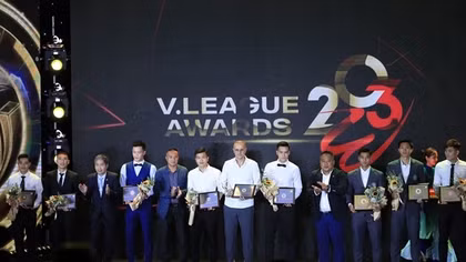Hai cầu thủ CLB Công an Hà Nội lọt đội hình tiêu biểu V.league 2023