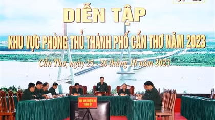 Diễn tập khu vực phòng thủ TP Cần Thơ năm 2023