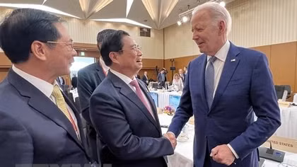 Thủ tướng Phạm Minh Chính gặp Tổng thống Hoa Kỳ Joe Biden