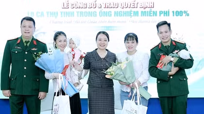 Những ông bố quân nhân đón “trái ngọt”