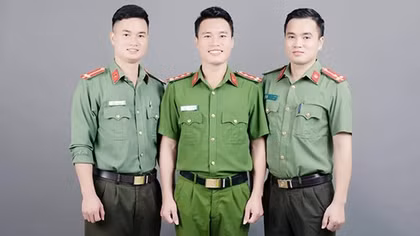 Ba anh em 9X cùng nỗ lực trong màu áo CAND