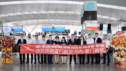 Hãng hàng không Xiamen (Trung Quốc) mở đường bay quốc tế tới Hà Nội