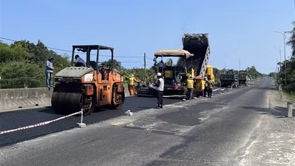 Quốc lộ 1A qua Phú Yên sẽ sửa chữa xong trước mùa mưa bão