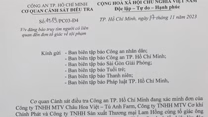 Truy tìm đối tượng liên quan việc 3 công ty tố cáo chiếm đoạt hơn nửa tỷ đồng