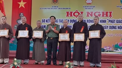Làm tốt mô hình “Phật giáo Quảng Trị tham gia bảo vệ ANTQ và chung tay xây dựng nông thôn mới”