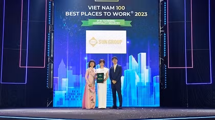 Sun Group 4 năm liền được vinh danh “Top 100 nơi làm việc tốt nhất Việt Nam"