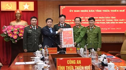 Công an Thừa Thiên-Huế đóng góp quan trọng vào sự phát triển kinh tế, xã hội của tỉnh nhà