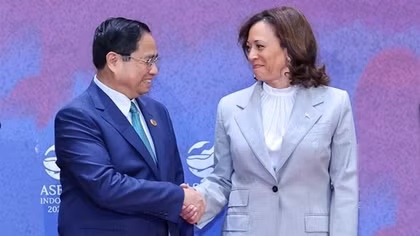 Thủ tướng Phạm Minh Chính gặp Phó Tổng thống Hoa Kỳ Kamala Harris