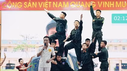 Sôi nổi Hội thi Bí thư Chi bộ giỏi của lực lượng Cảnh sát Cơ động