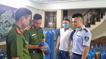 Triệt phá cơ sở sang, chiết khí N20 số lượng lớn