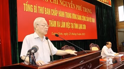 Phát biểu của đồng chí Tổng Bí thư Nguyễn Phú Trọng nhân dịp về thăm, làm việc tại Lạng Sơn