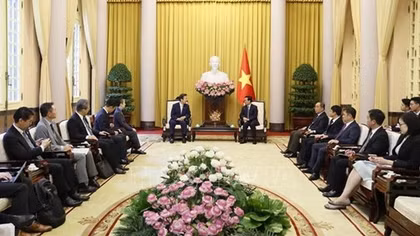 Chủ tịch nước tiếp Đoàn đại biểu Đảng Công Minh Nhật Bản