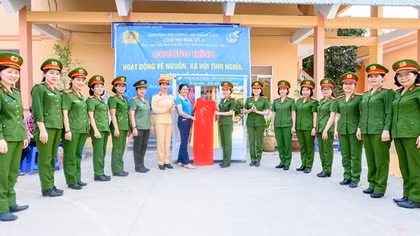 Phụ nữ khối Cảnh sát nhân dân tổ chức nhiều hoạt động ý nghĩa tại Kiên Giang