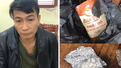 Giấu ma túy trong gói bún ngô