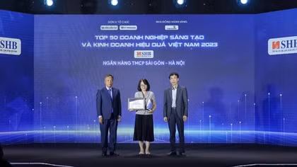 SHB lọt Top 50 doanh nghiệp sáng tạo và kinh doanh hiệu quả